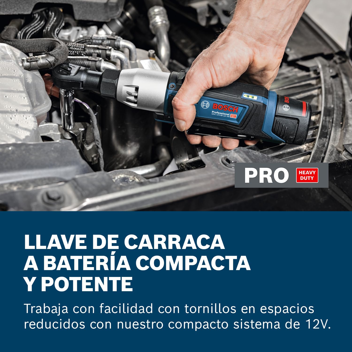 Llave de carraca a batería GRC 12V-60 1/2 SN con Bosch Professional 12V System