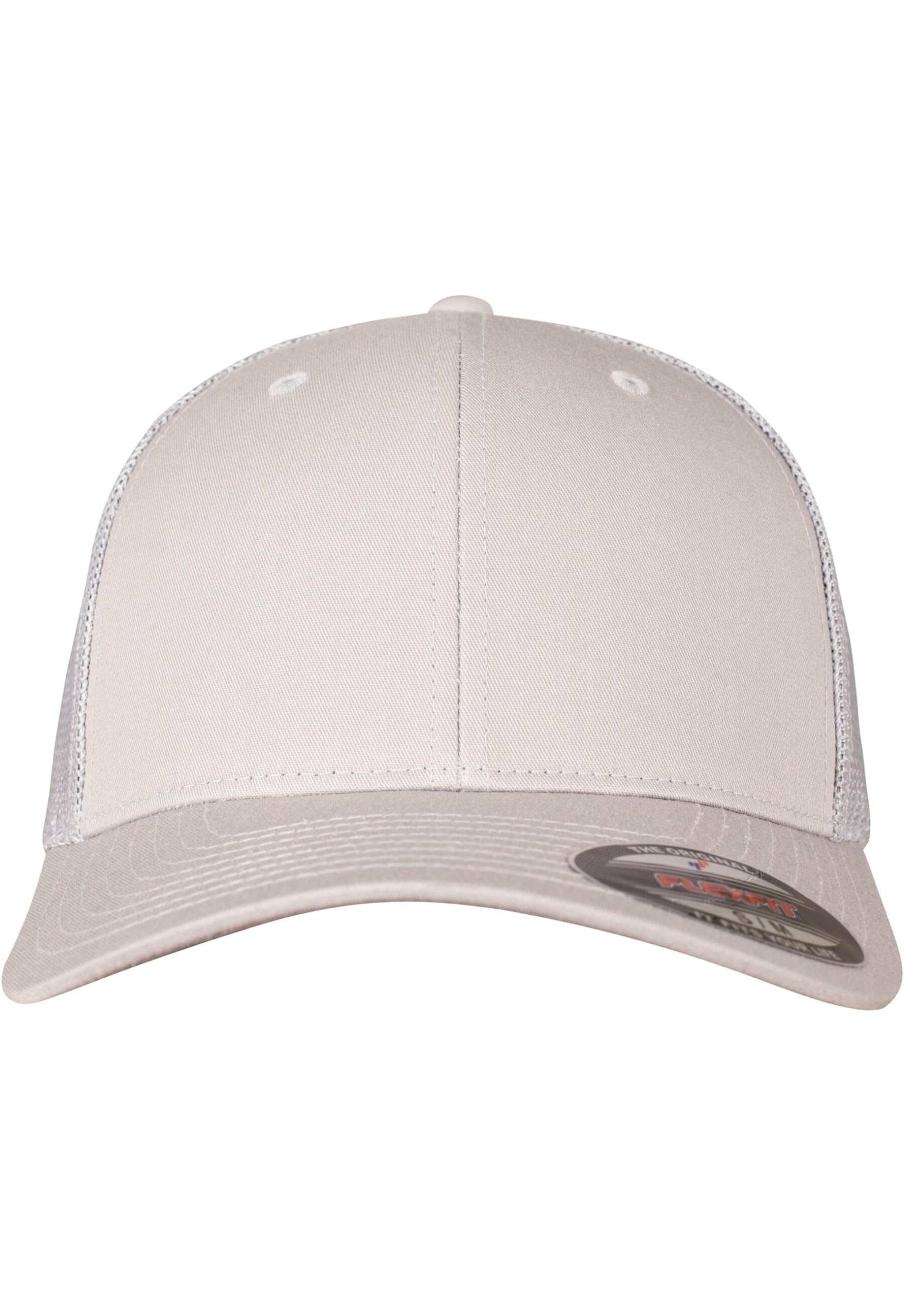 Flexfit Mesh Trucker Kappe, Silver, L/XL