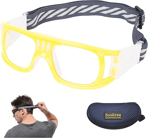 SooGree - Gafas deportivas profesionales para hombres y mujeres, para raquetbol, baloncesto, fútbol, deportes, gafas protectoras antivaho y golpes