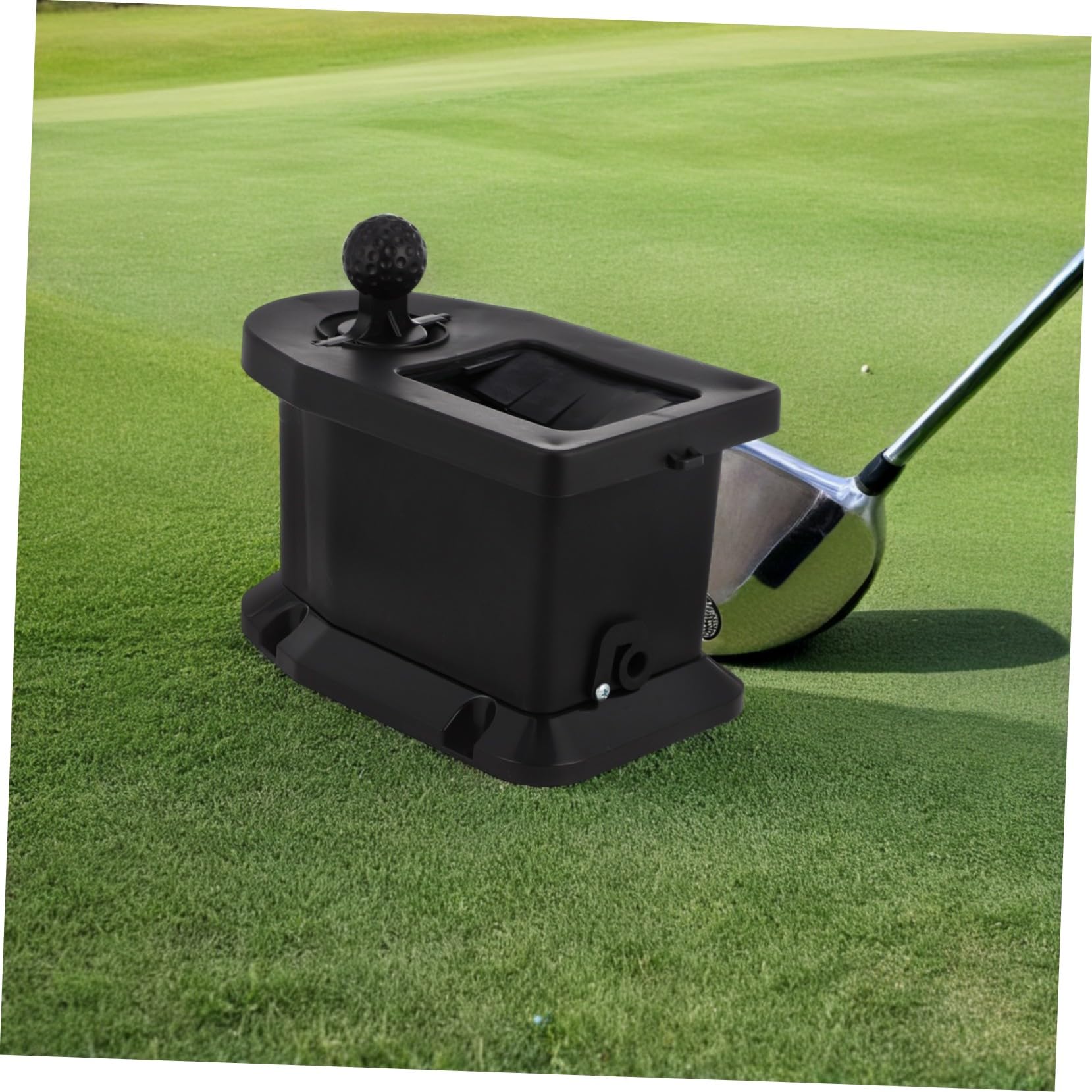 GANAZONO Przenośny Czyścik Do Piłek i Kijów Golfowych Ręczny Czarny Do Sprzętu Golfowego Akcesoria Golfowe Zewnątrz bez Baterii Precyzyjnej Gry i Treningu