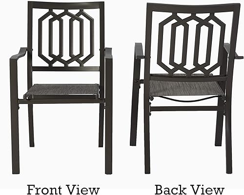 Miniatura 4 de Kozyard Silla de comedor para patio al aire libre (acerotextileno) para jardín y césped