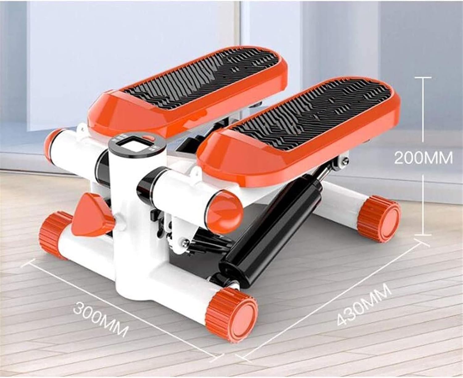 Steppers for Exercise Mini Stair Under Desk Bike Pedal Exerciser with LCD Monitor Resistance Bands