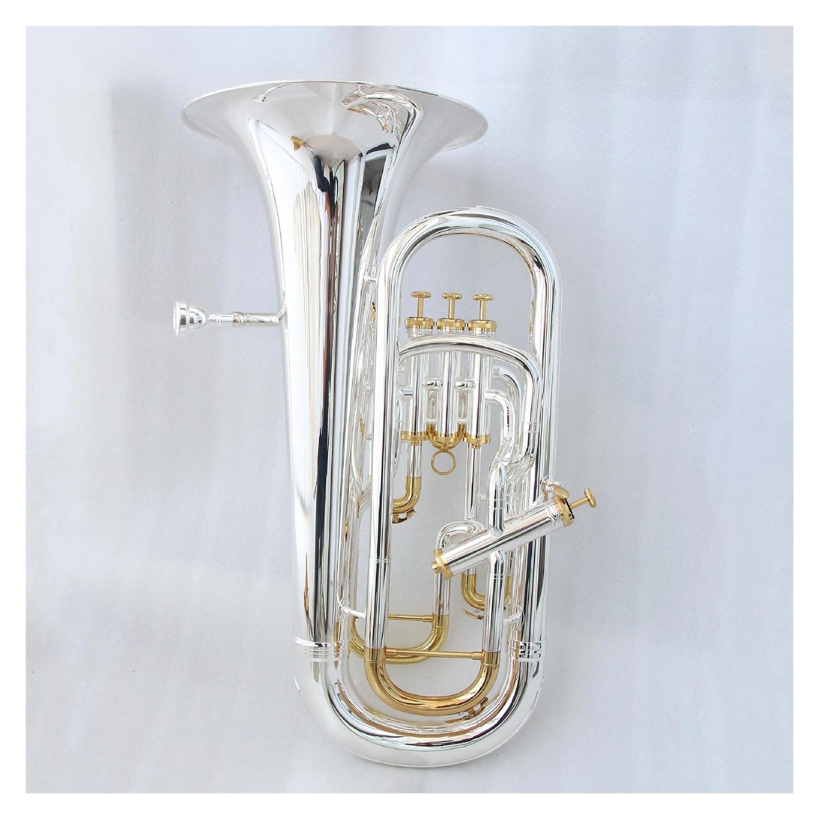 Amazon | プロフェッショナル 3 + 1 ピストンユーフォニアムホーン真鍮