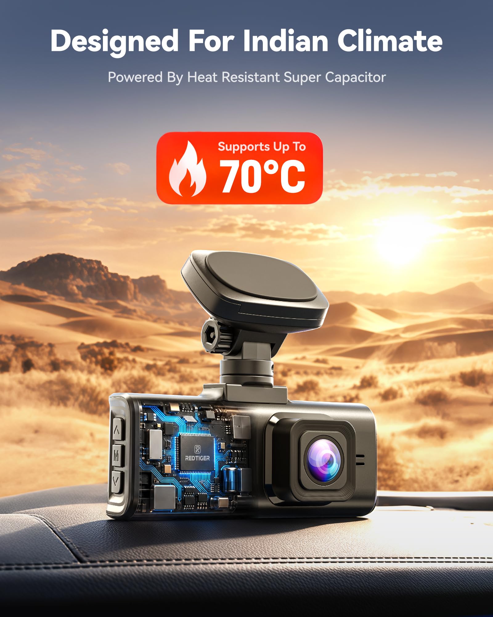 REDTIGER F7N Elite 4K Dual Dash Cam - 2 Channel -7