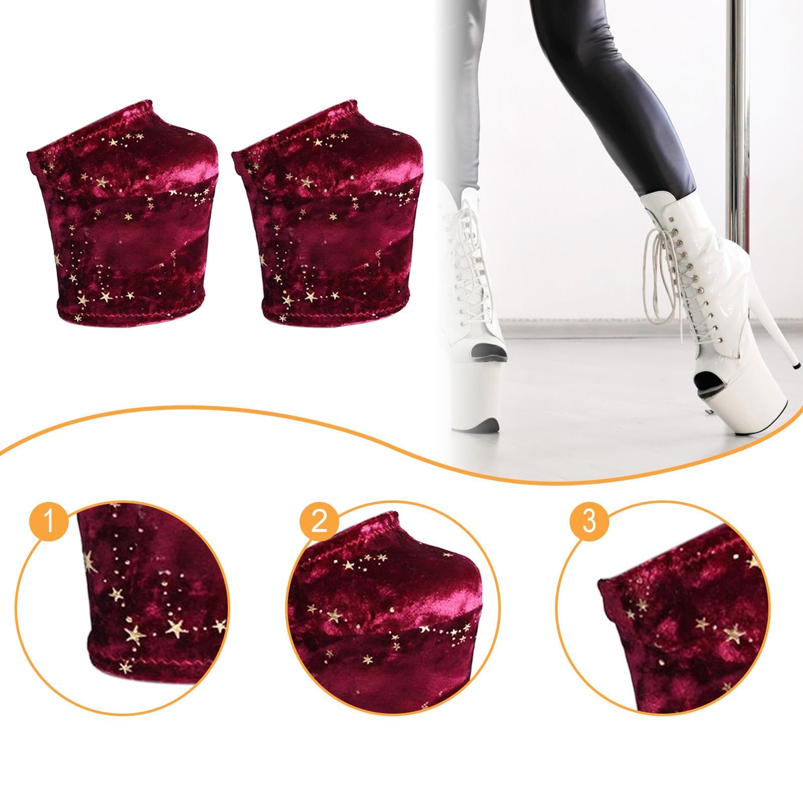 Protezioni per Stivali Da Pole Dance, Coperture in Velluto con Design Antiscivolo per Allenamento E Spettacoli, Donne