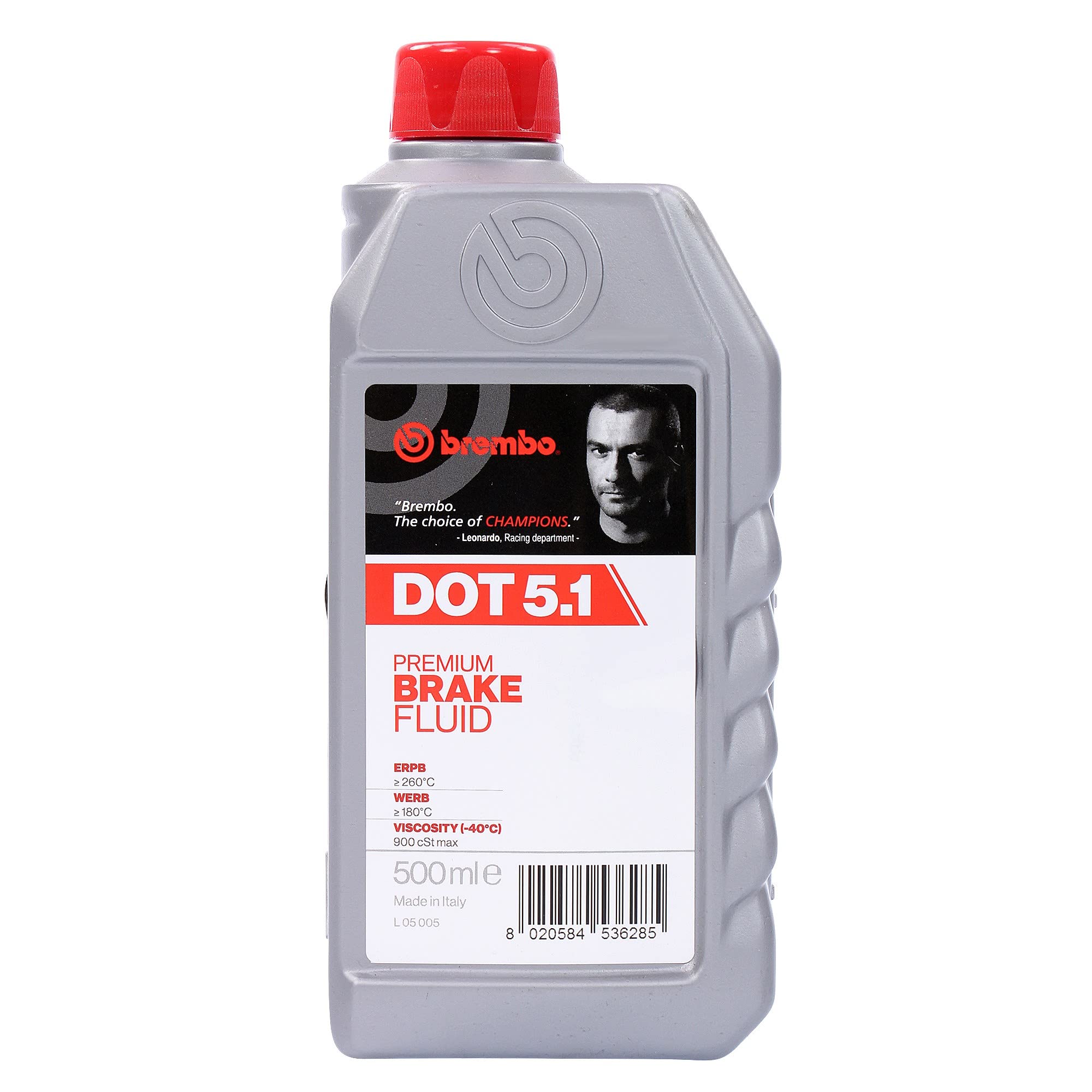 Brembo L05005 Brake Fluid DOT 5.1, 500 ml