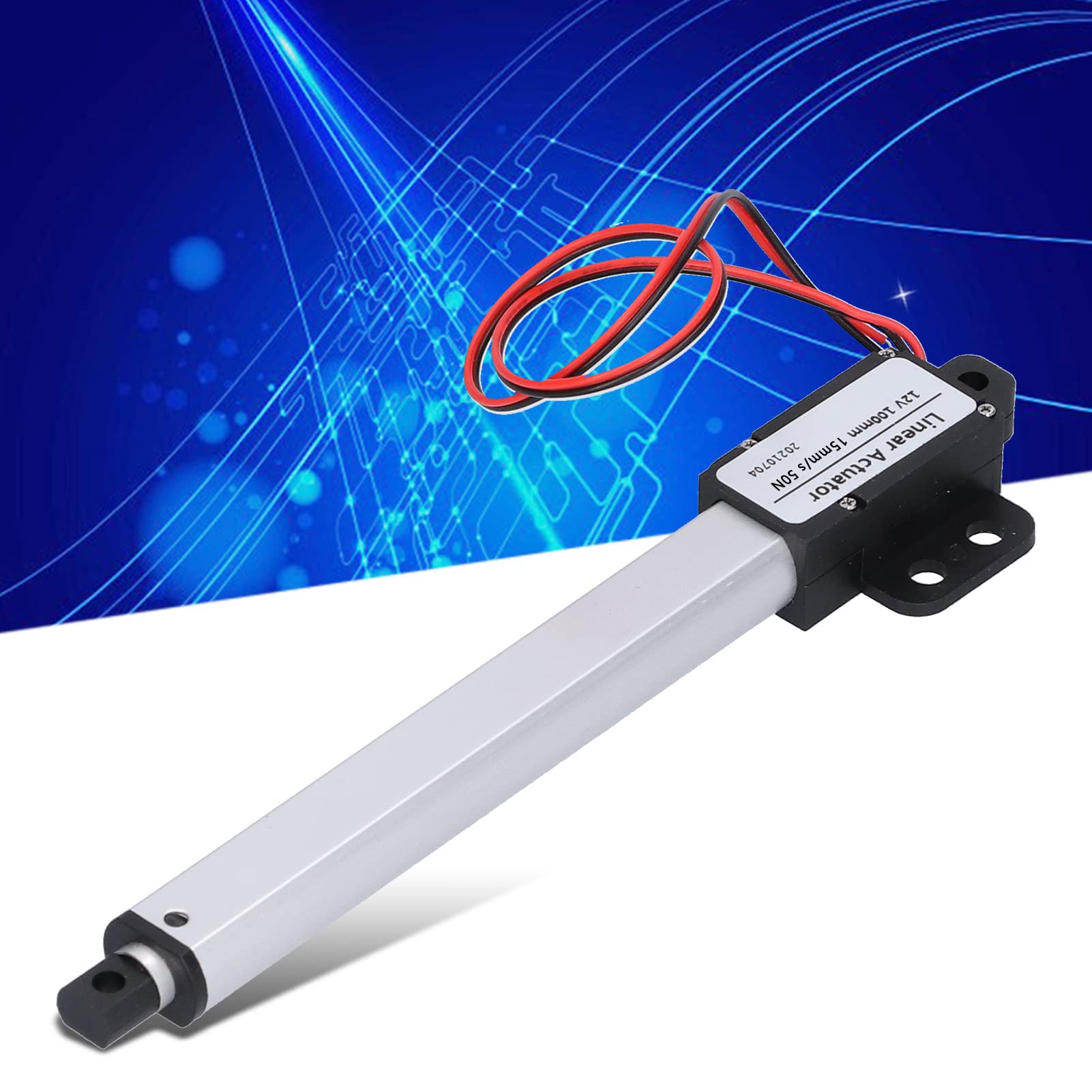 Actuador Lineal Movimiento Eléctrico 12v Actuador Lineal 100 Mm 12 V Voltaje de Entrada Bajo Ruido Protección contra Cortocircuitos Mini Actuador Lineal Eléctrico 4 Mm S 150N Para (Carrera