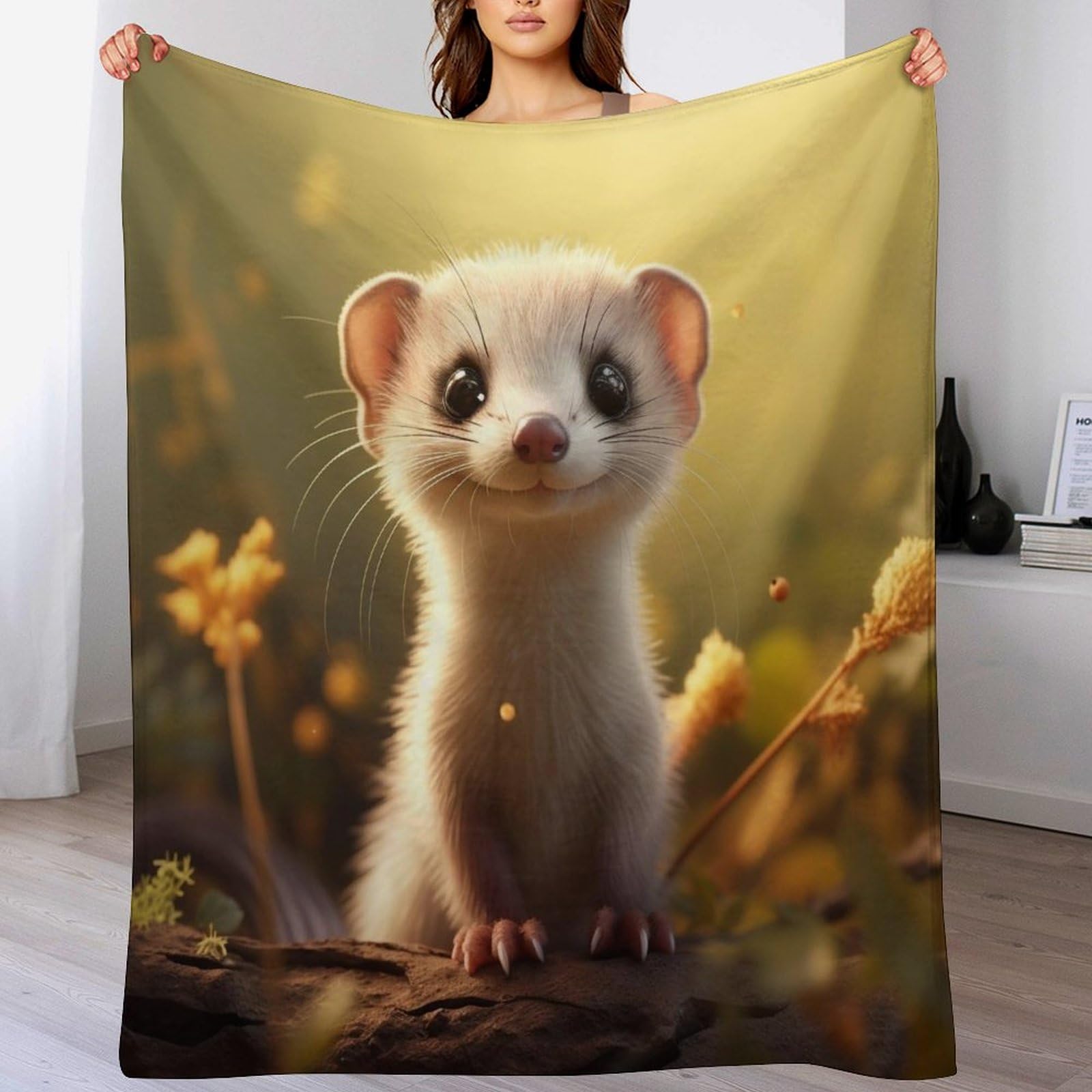 Couverture polaire chaude contre le froid pour lit et grand canapé