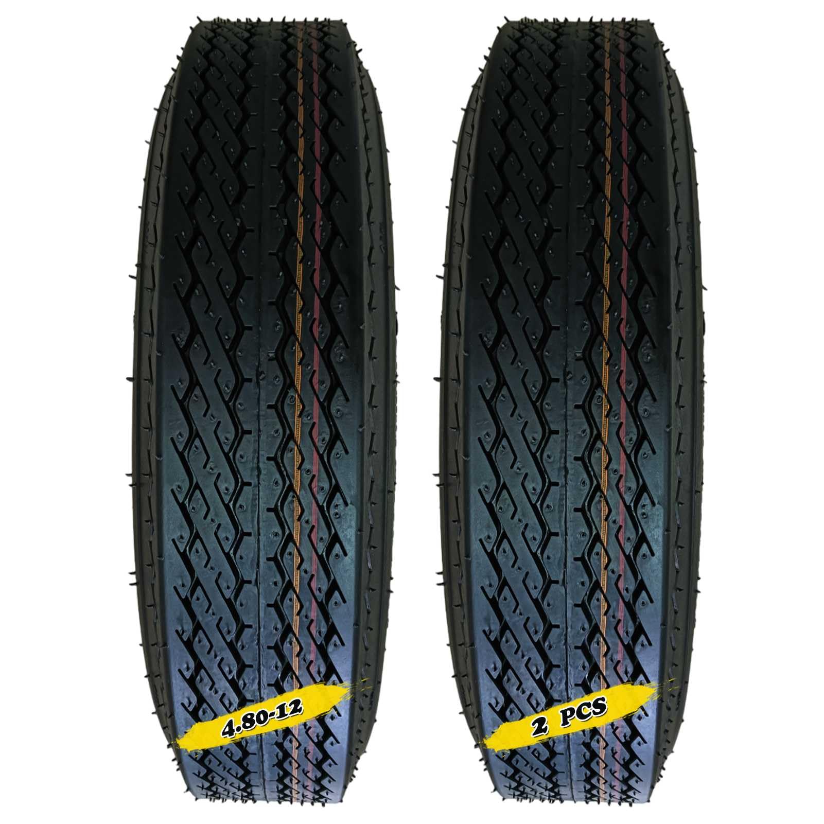 Amazon.co.jp: BIUYYY 4.80-12 タイヤ 左右対称のトレッド