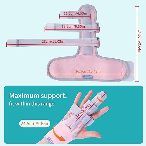 Miniatura 7 de Soporte de férula de dedo compatible con dedo índice, dedo medio, dedo anular, férula meñique, soporte ajustable para mano derecha o izquierda,