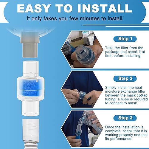 Miniatura 5 de Actualización de embalaje intercambiador universal de humedad de calor/filtro de intercambio de repuesto para solución de humidificación Z1, Z2 HME