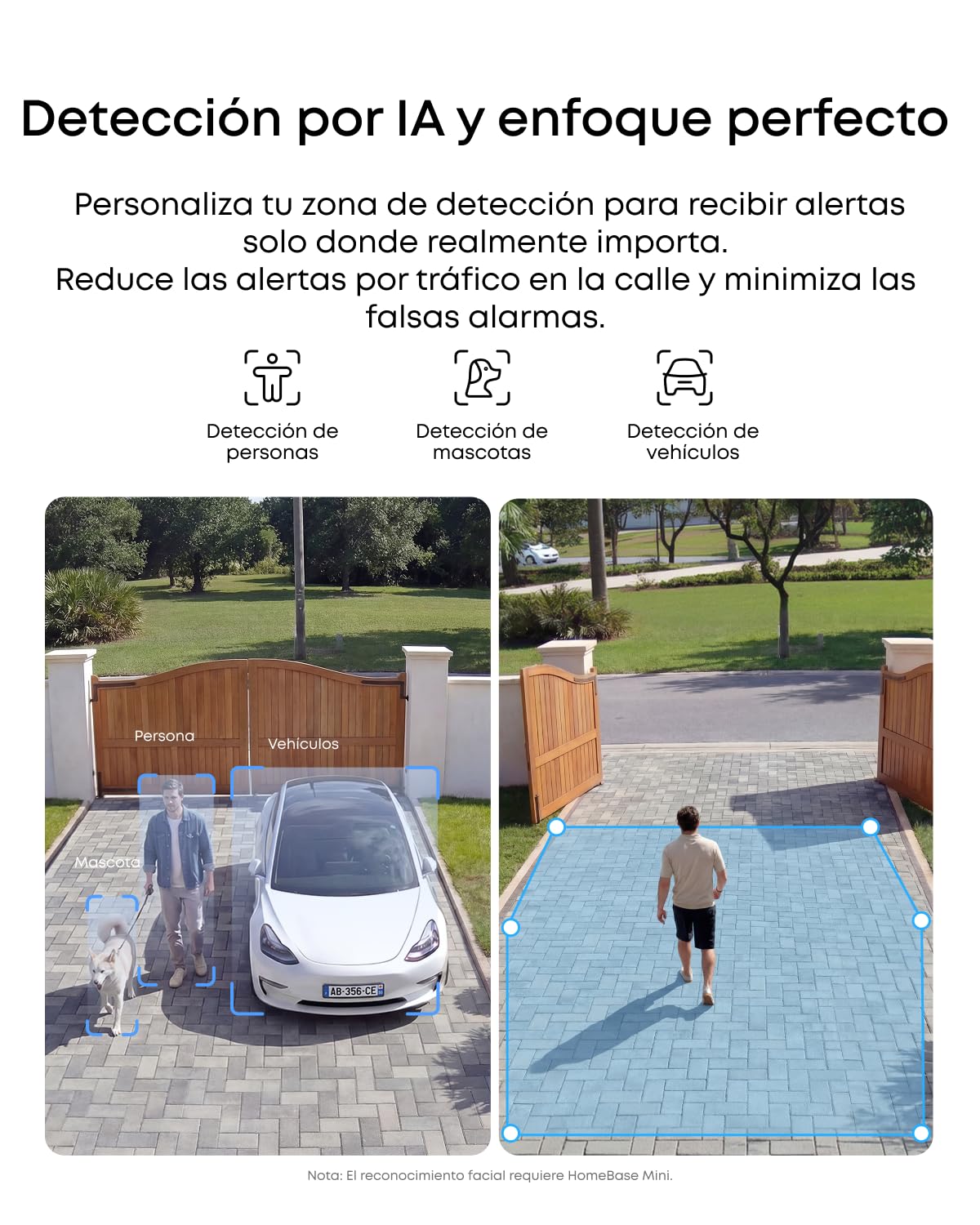 eufy Security eufyCam C37 Cámara Vigilancia WiFi Exterior 2K, Seguimiento IA 360° Giro e Inclinación, Panel Solar Flexible con batería 6700mAh, Reconocimiento Facial, Visión Nocturna en Color