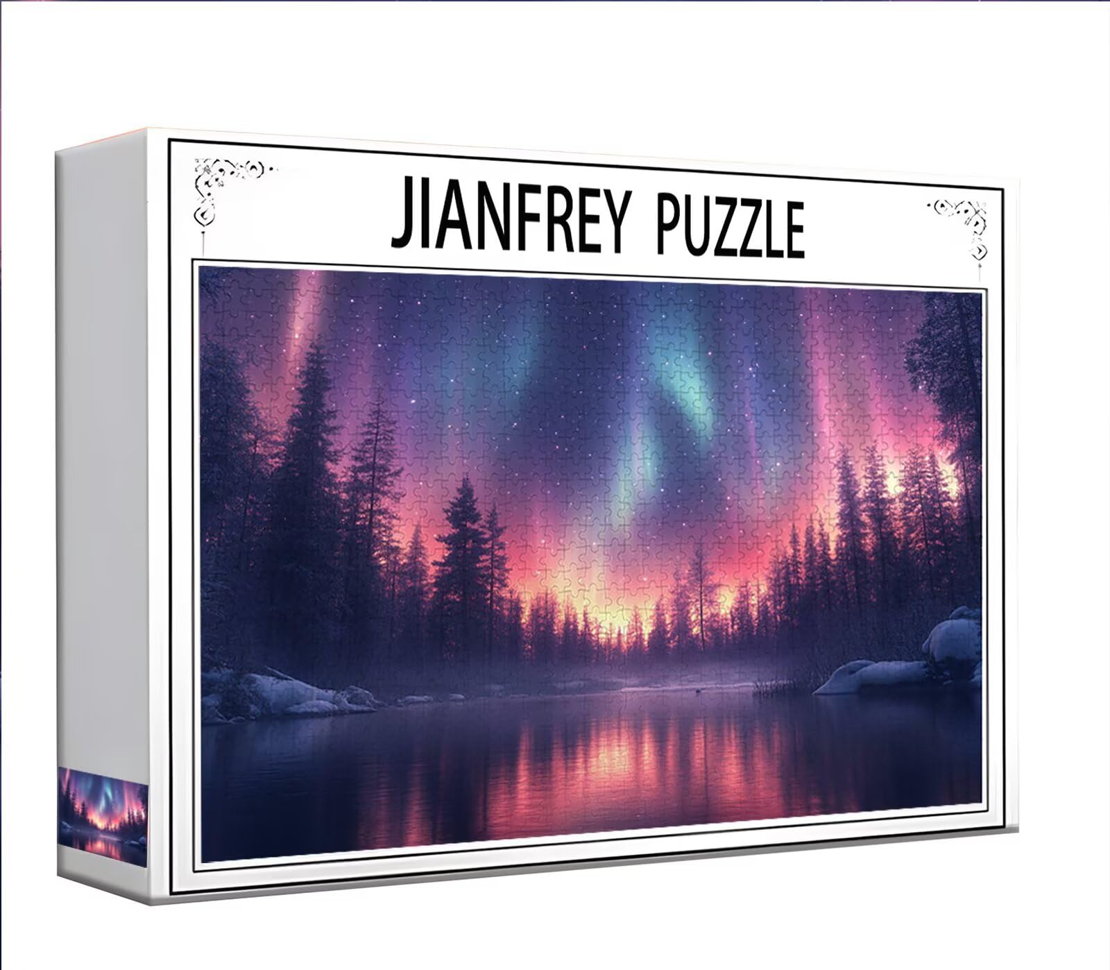 Puzzle dla dorosłych, zorza polarna, ocean, 3000 sztuk, 2025, trudne i niemożliwe, rodzinne wyzwanie, dla mężczyzn, kobiet, seniorów, gry edukacyjne, S-5, 3000 elementów