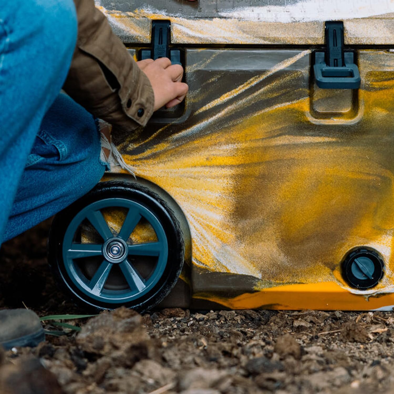 Wyld Gear 65qt Freedom Series Roto-Molded Cooler - Ice Chest - Heavy-Duty, High-Performance Ice Retention, Portable for Outdoor Adventures, Tailgating, and Camping