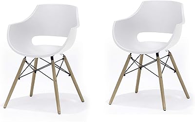 Robas Lund Esszimmerstuhl 4er Set Schwarz Küchenstuhl, Wohnzimmerstühle