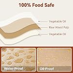 200 Pcs Unbleached Parchment Paper Baking Sheets, 12 x 16 Inch, Precut Non-Stick Parchment Sheets for Baking, Cooking, Grilling, Air Fryer and Steaming - Unbleached, Fit for Half Sheet Pans