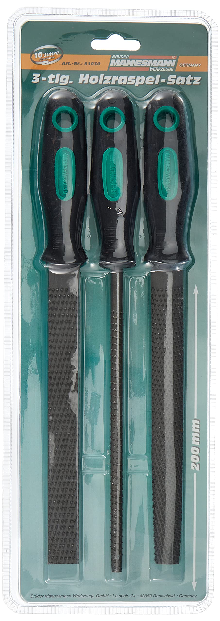 Mannesmann M61030 Set de râpes/limes 3 pièces (Import Allemagne)