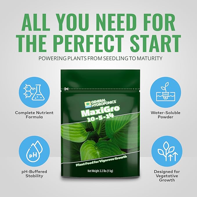 General Hydroponics MaxiGro Alimento para Plantas 2.2 lb miniatura 3