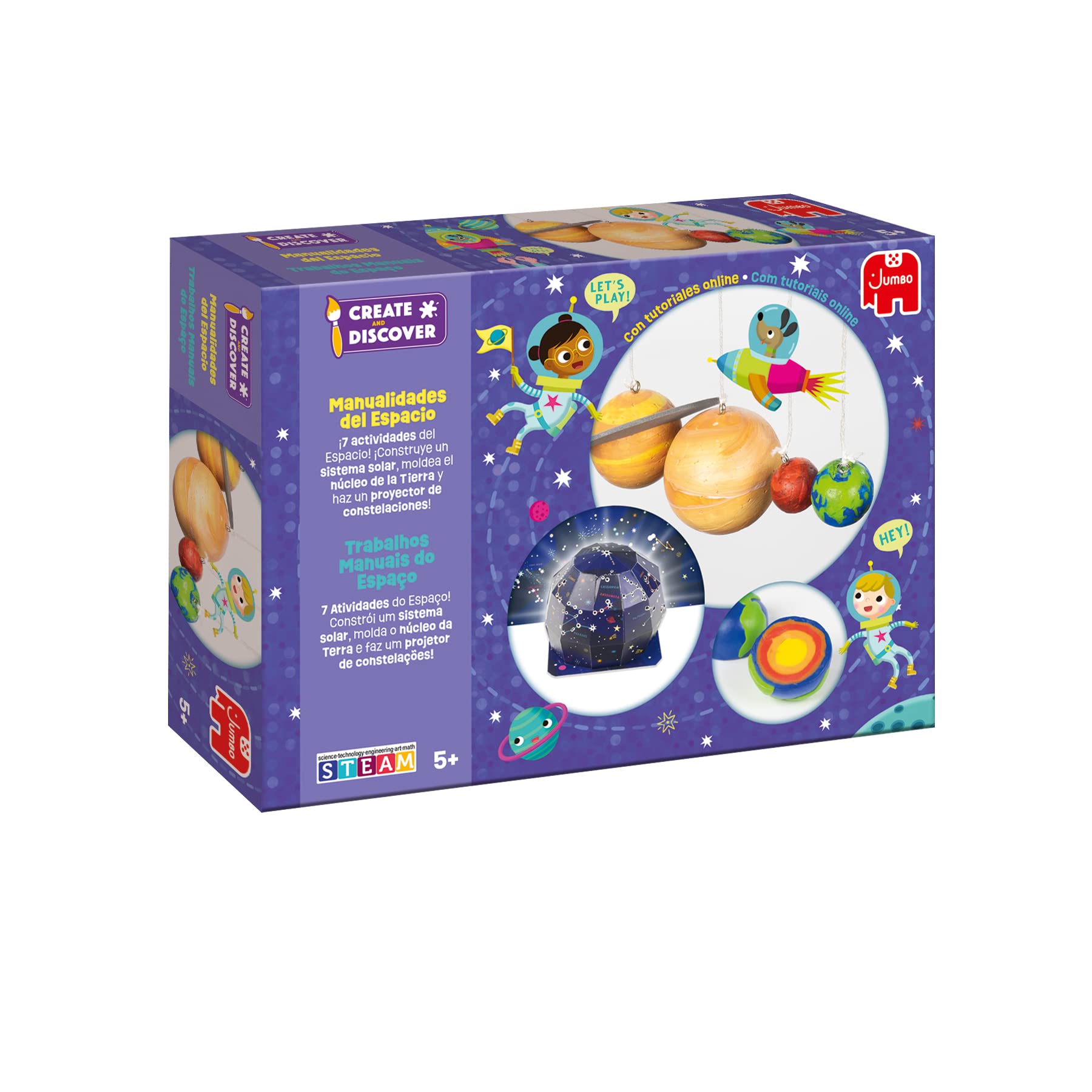 Jumbo Create & Discover – Espacio – kit de manualidades para niños – A partir de 5 años - Español