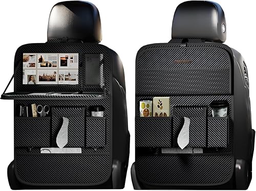 Miniatura 11 de Organizadores de asientos de automóvil, Protectores multifuncionales para asientos traseros, Bolsas de almacenamiento y Portabandejas