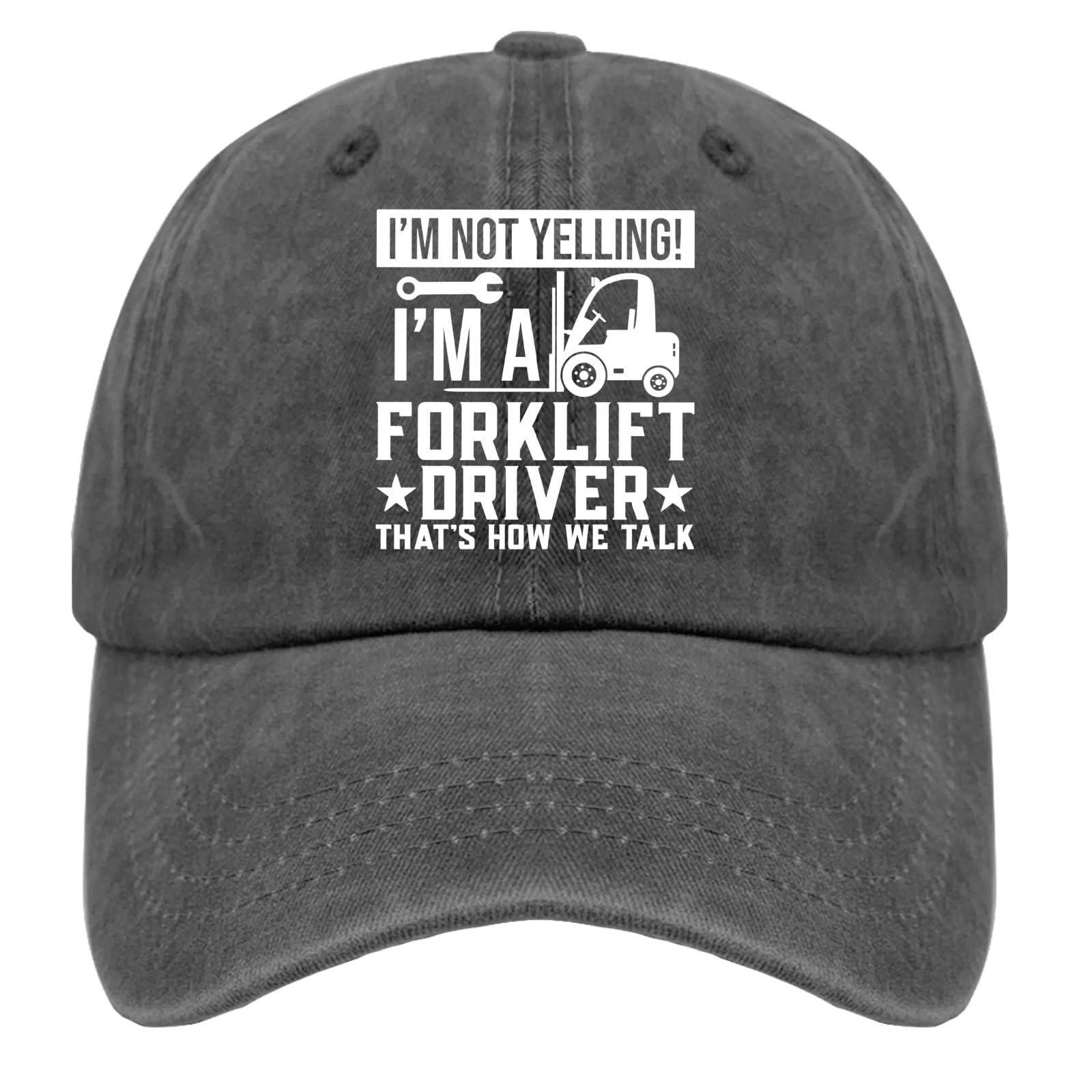 I'm Not Yelling I'm A Forklift Oriver That's How We Talk Golf Hat USA Hat Mens Hats and Caps Gifts for