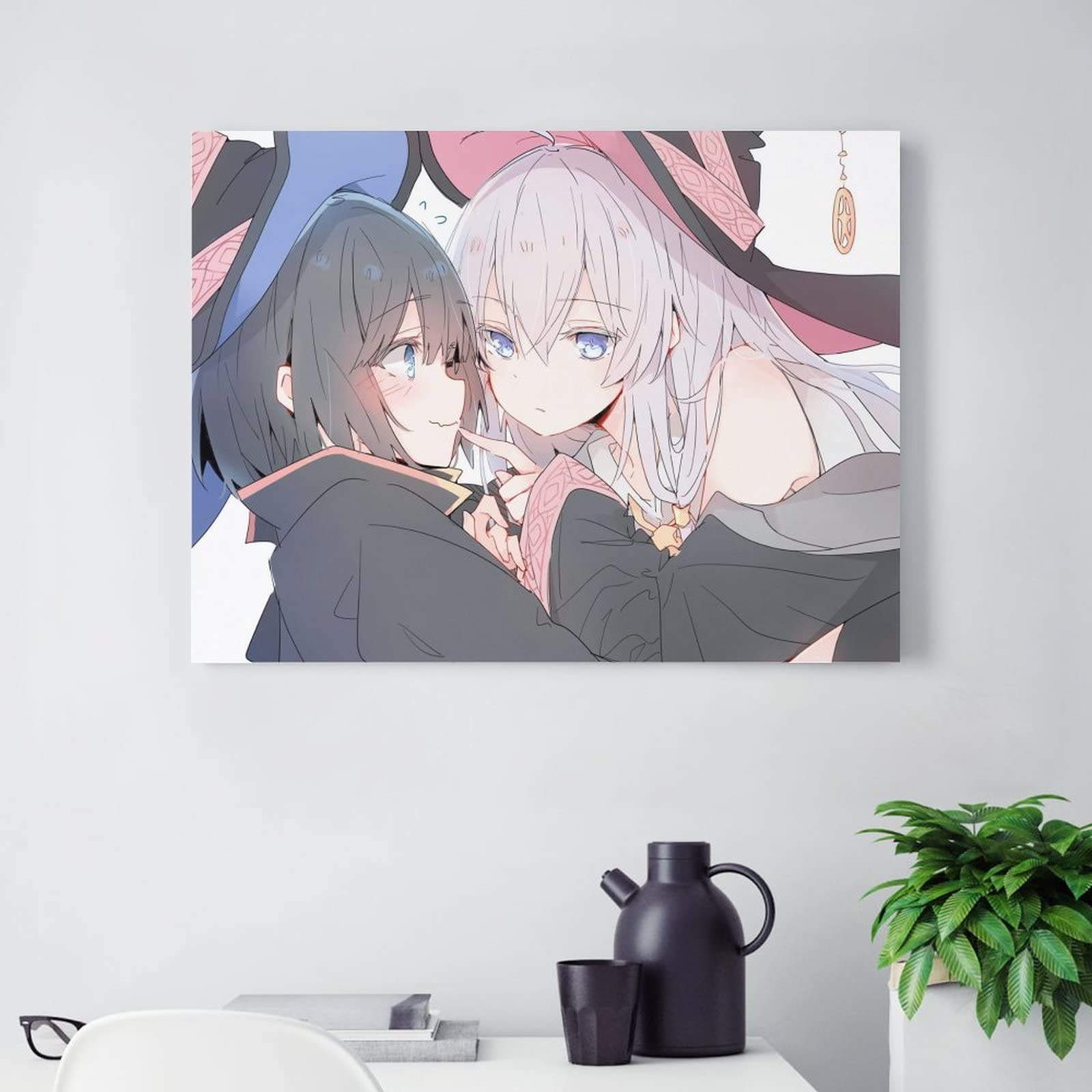 Amazon.co.jp: アートパネル 油絵 ポスター 魔女の旅々 サヤ イレイナ