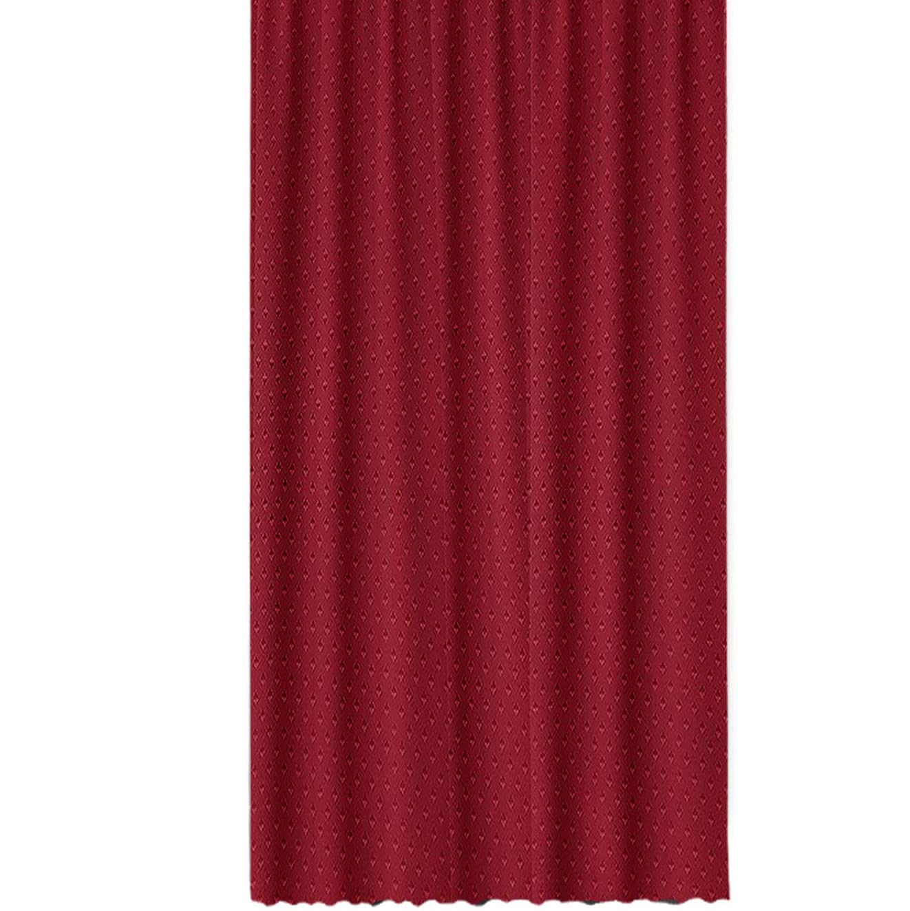 Htuk Burgundy Waterproof Shower Curtains 180 X 180Cm With 12 Hooks Mildew And Mould Resistant Fabric Shower Curtain 100% Polyester Diamond Pattern Shower Curtains (Burgundy)