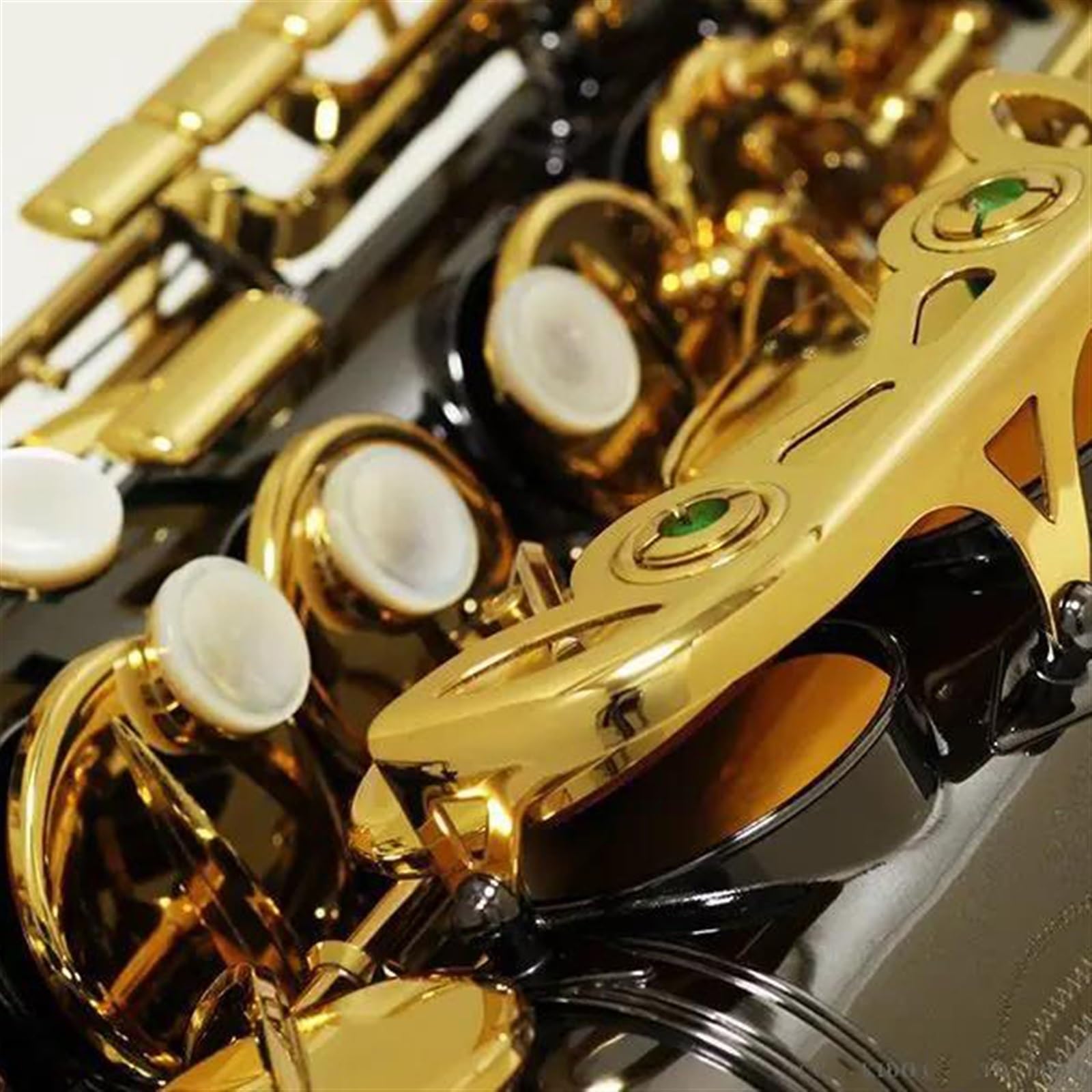 Saxophon Saxophon Alto Schwarz Neusilber Legierung Altsaxophon Messing Musikinstrument Mit Koffer(B)