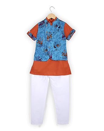 half sleeve kurta with jacket