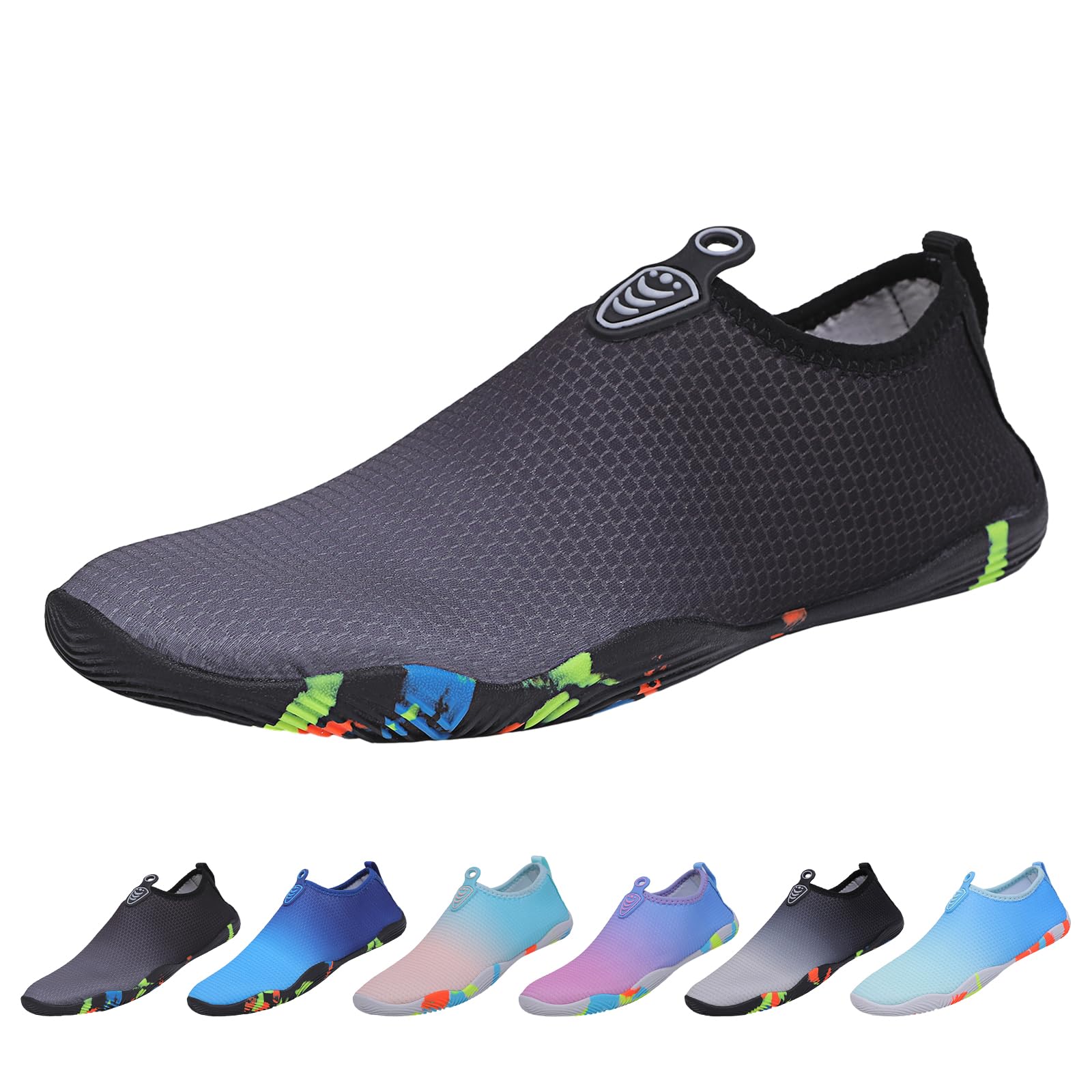 EDOTON Zapatos de Buceo Hombre Mujer Zapatos de Agua Summer Beach Shoes Cordones de Surf Zapatillas de Secado Rápido