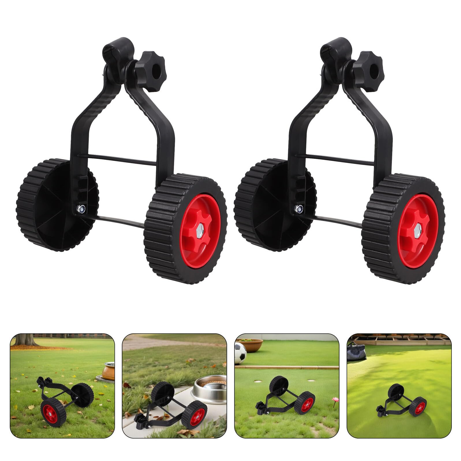 Levemolo 2 Piezas Accesorios para Cortacésped Cabezal De Corte Ruedas De Repuesto para Desbrozadora Rueda para Cortacésped Desbrozadora De Césped PP