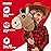WALIKI Stick Horse Toy for Boys and Girls | Cool Cowboy Ride-On Toy | Fun Birthday Gift for Kids Ages 3 4 5 6 | Active Pretend Play for Toddlers & Preschoolers (Beige)