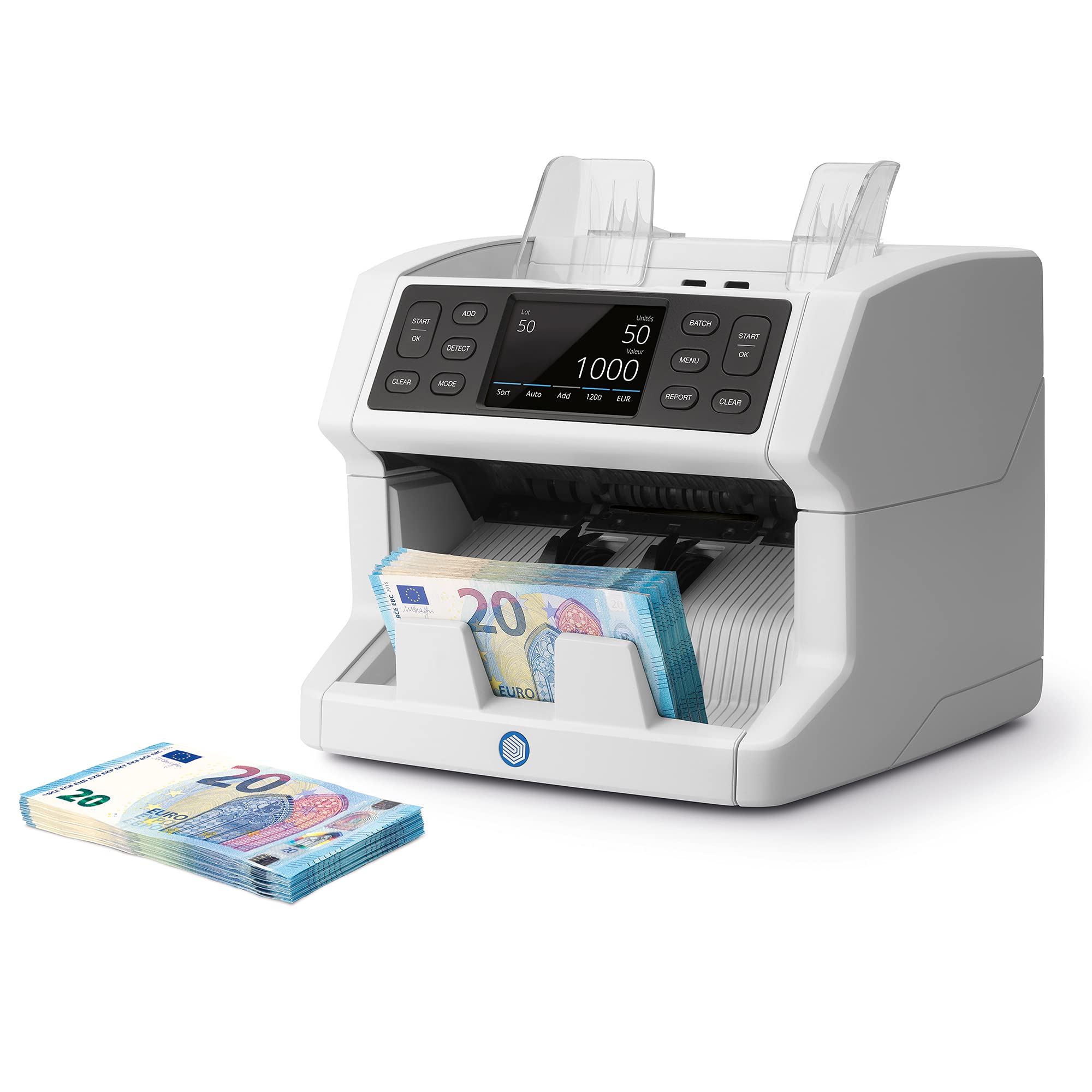 Safescan 2865-S - Contatore di banconote miste, con rilevatore di denaro contraffatto a 7 punti, adatto per banconote King Charles