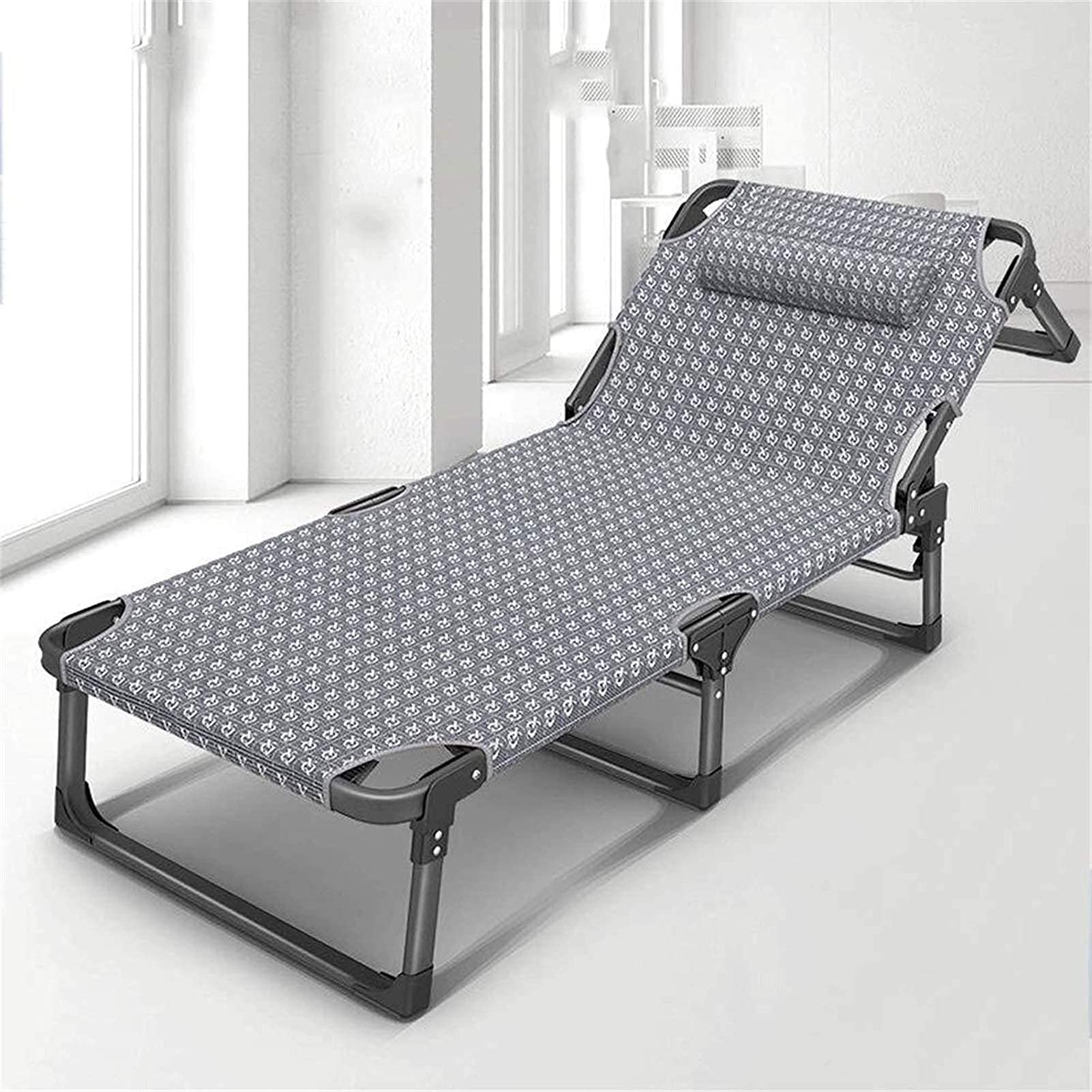 Chaise longue pliable et portable pour un confort optimal au jardin