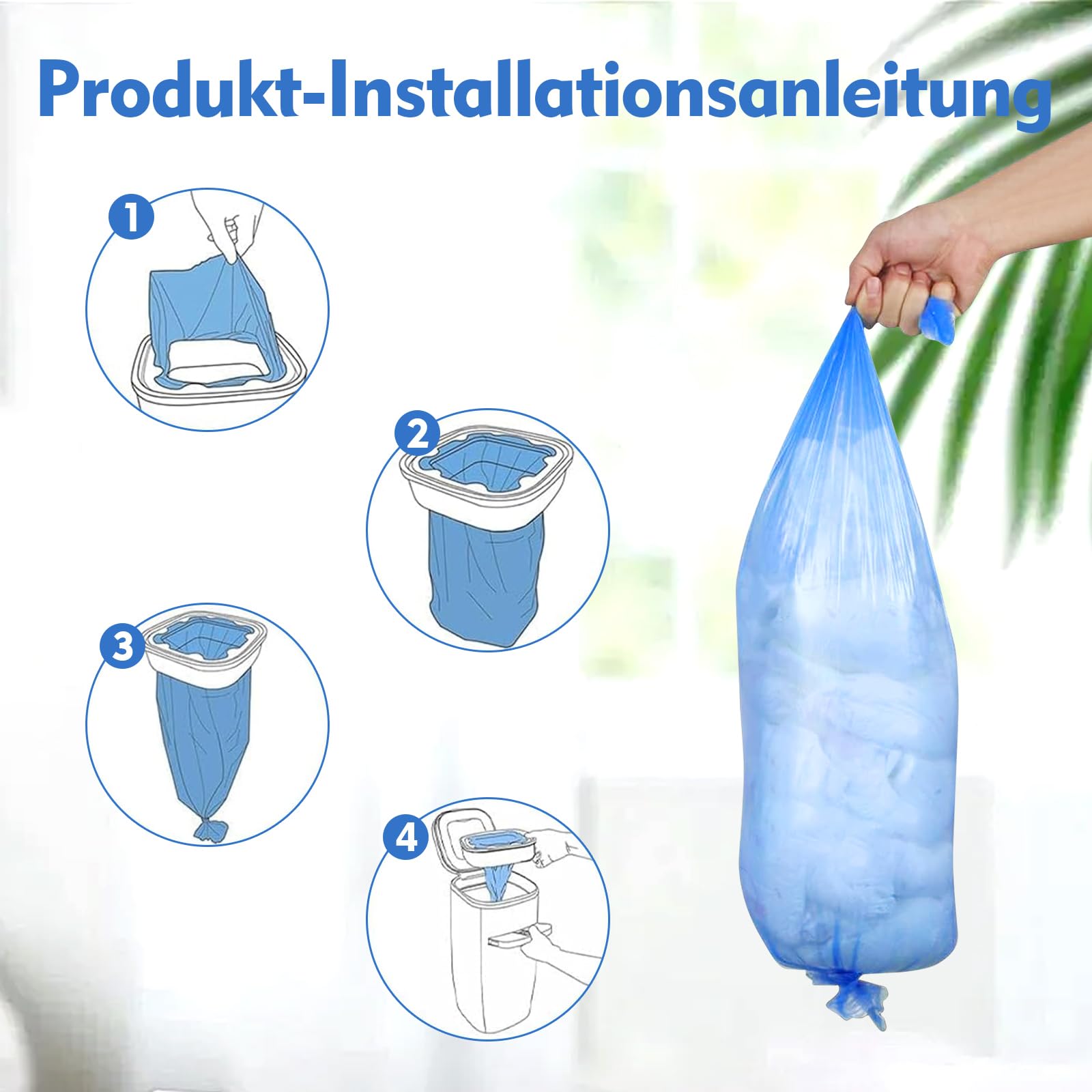 4,5 m bolsas de recambio para cubo de pañales Litter Locker 12 unidades Litter Locker Recarga para cubo de pañales compatible con cubo de basura para gatos