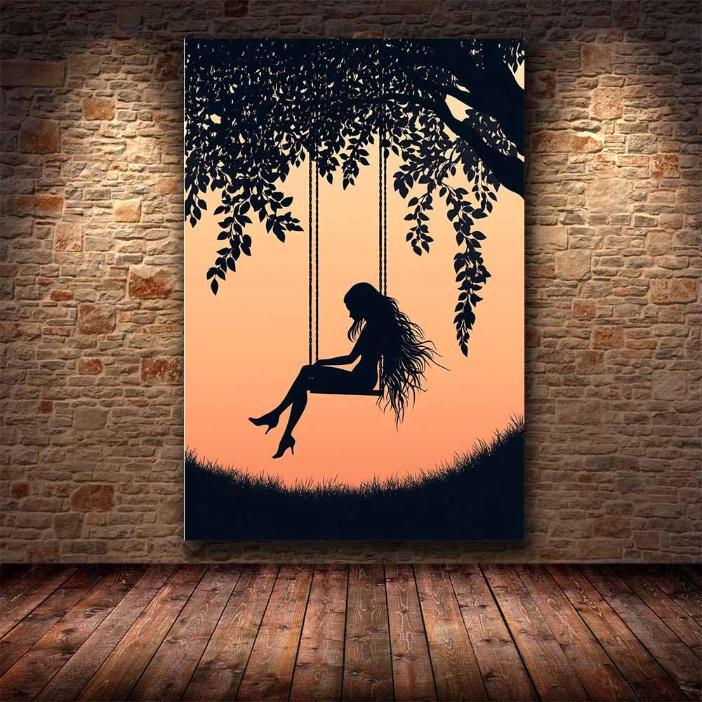 WQBQKKX Plakat ścienny do salonu czarno-biały obraz dekoracja na płótnie nowoczesne malarstwo ścienne do salonu dekoracja sypialni (szary 65)-70x100cm oprawione