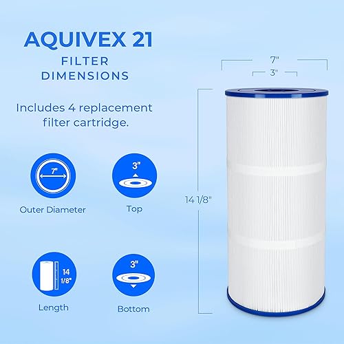 Miniatura 4 de Cartuchos de filtro de piscina CCP240, compatibles con Pentair Clean and Clear Plus 240 en el modelo NO 160310, repuesto para Pleatco PCC60,