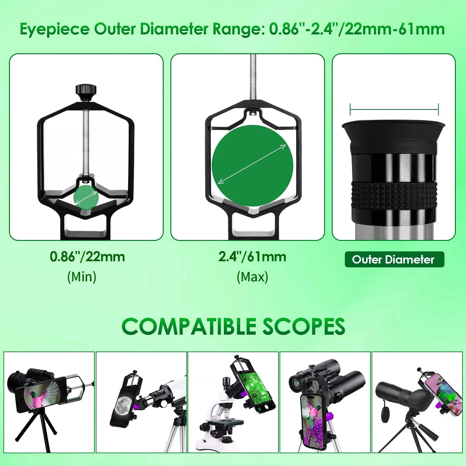 Celestron NEXYZ 3-Axis universele smartphone adapter