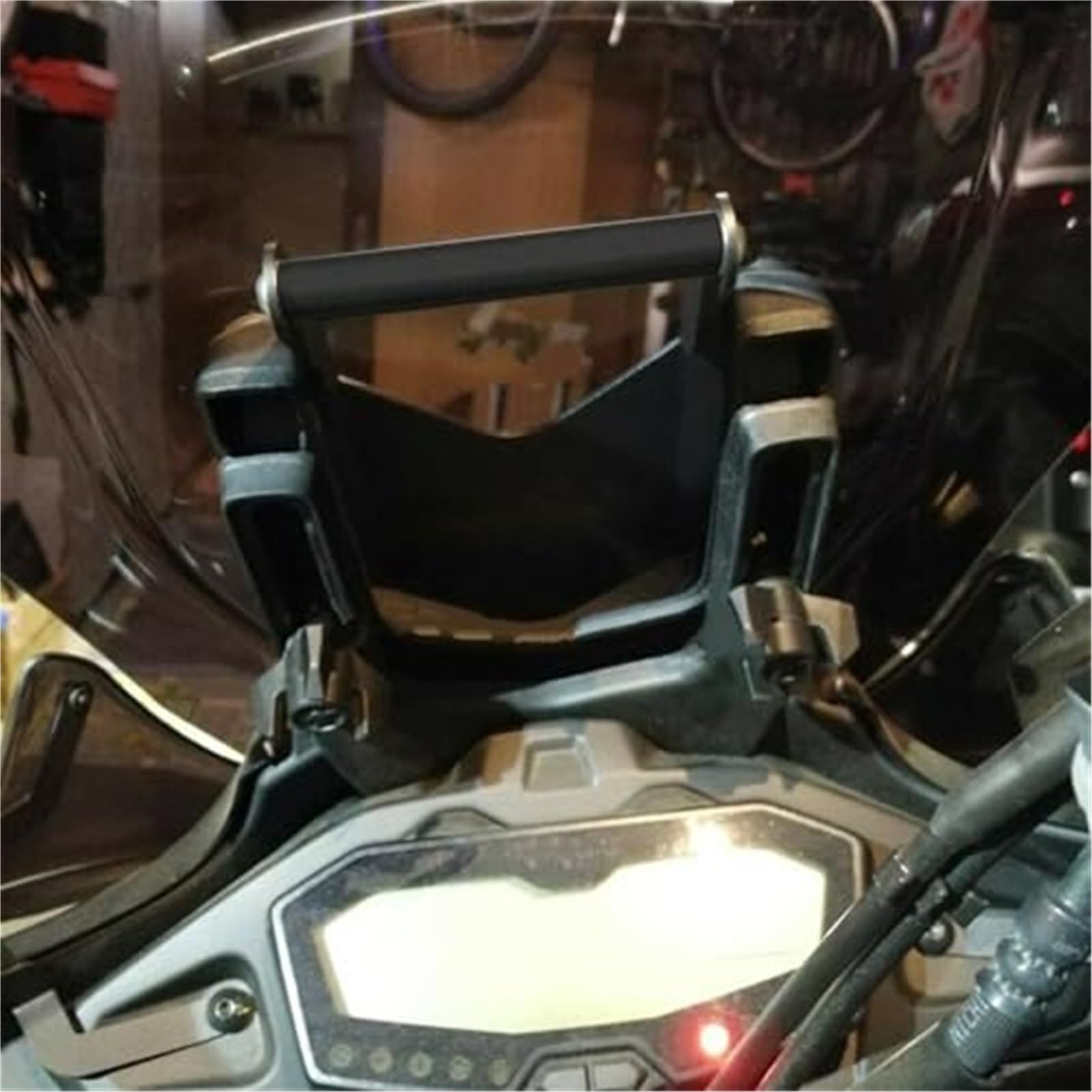 Uchwyt na telefon GPS Moto, do MT07, do Tracer 700 2016-2020 Uchwyt na szybę motocykla Telefon komórkowy Uchwyt na płytę nawigacyjną GPS Uchwyt na telefon motocyklowy(BLACK 22mm)