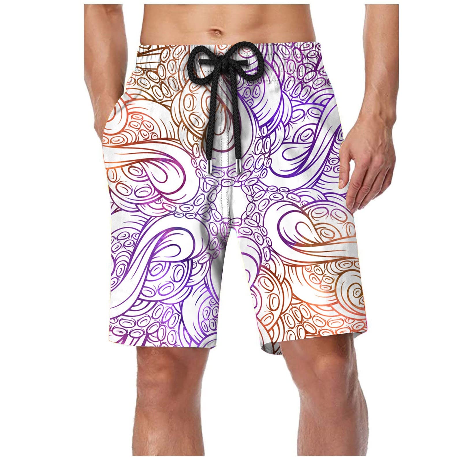 Genérico Bañador Hombre con Bolsillo Cremallera Surferos Impermeable Secado Rápido con Forro de Malla Bañador Hombre Boxer Bañador Piscina Hombre