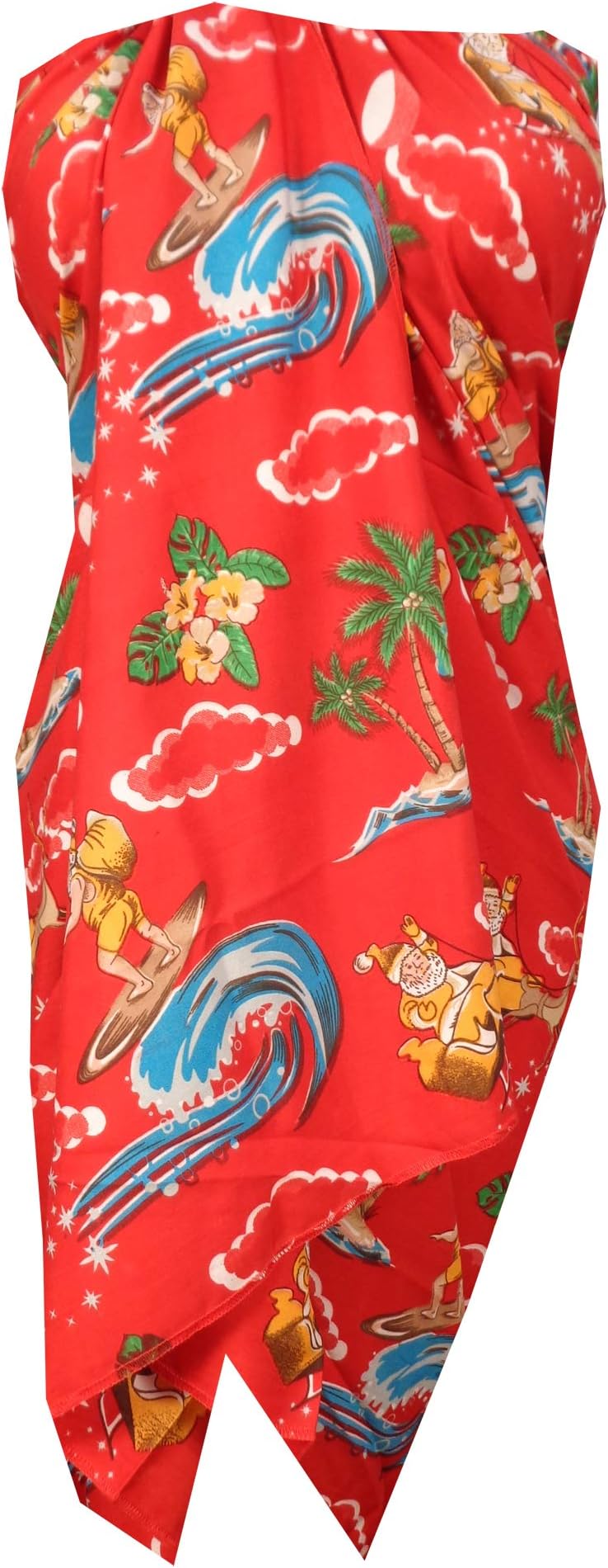 AlvishSarong Wraps for Women Mens Pareo Swimwear Cover up Christmas Santa Claus