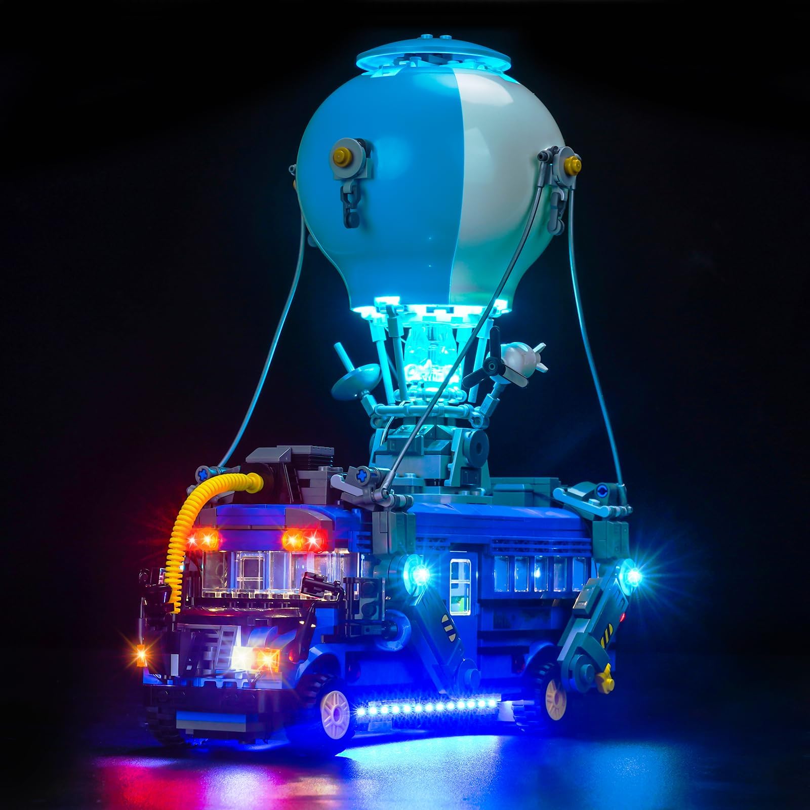 LocoLee LED Light Kit Compatible with Lego Battle Bus Fortnite 77073 - No Models Only Light, Creative Lighting Set Accessories Compatible with Lego