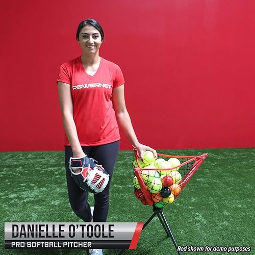 Miniatura 9 de PowerNet Baseball Softball Portable Ball Caddy, Holds Bucket of Baseballs, Softballs, Tennis Balls, Use During Batting Practice Training and Drills