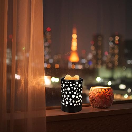 Miniatura 2 de NOTOC Calentador de cera de metal para derretimiento, quemador de cera eléctrico, calentador de fragancia para el hogar, oficina, dormitorio, sala