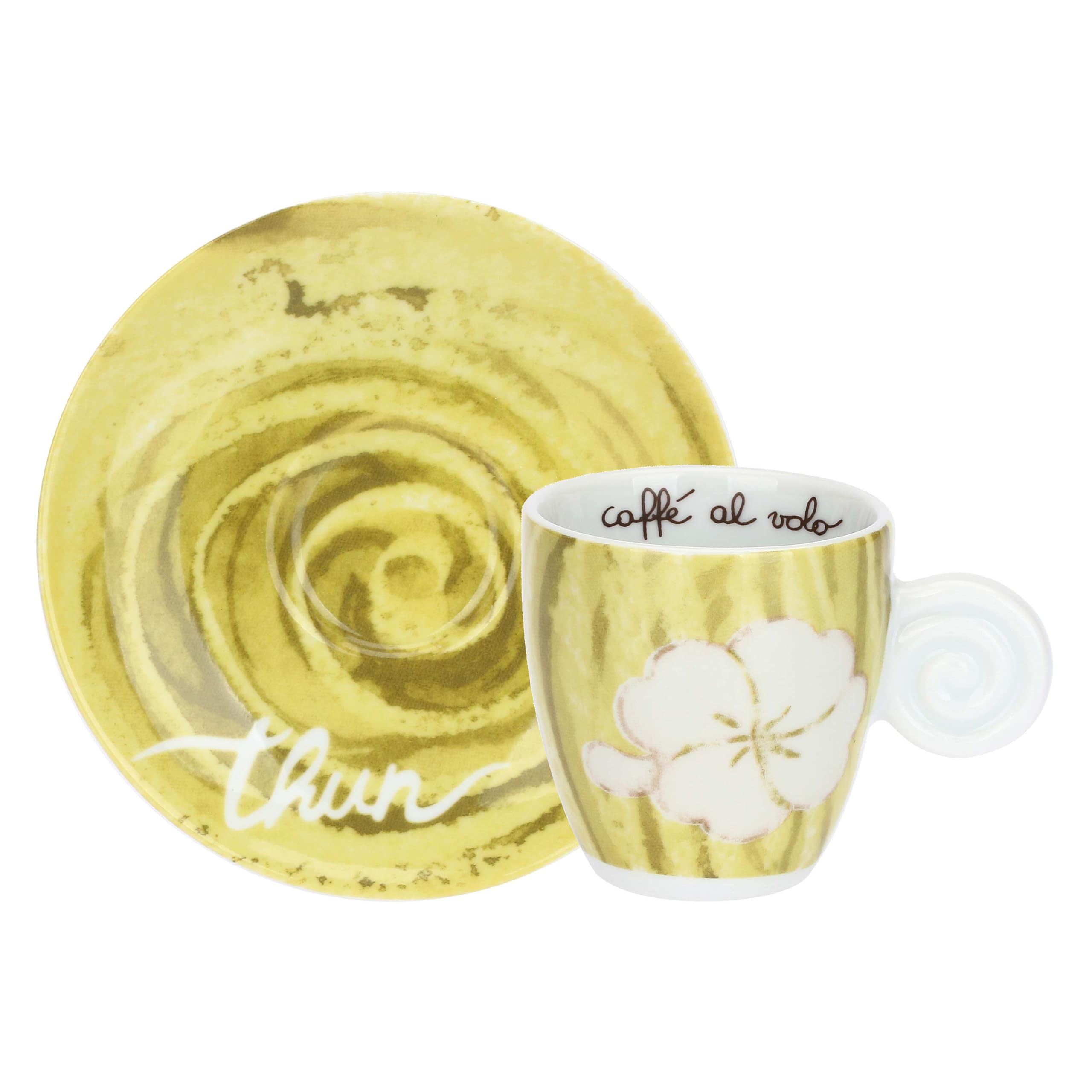 THUN - Set 6 tazzine espresso, Oasi - Porcellana - 6 * 9cm
