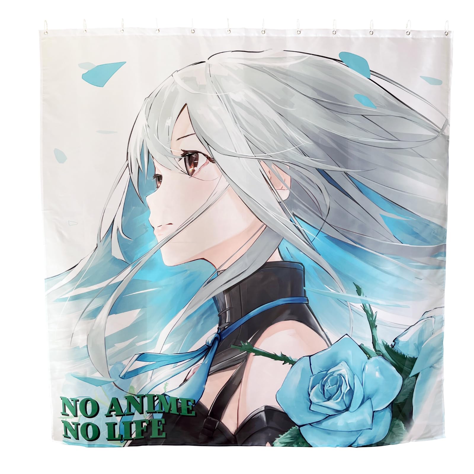 TOKYO ART NO Anime NO Life Shower Curtain Liner - Japanese Anime Design, 71 x 71 inches (a4)