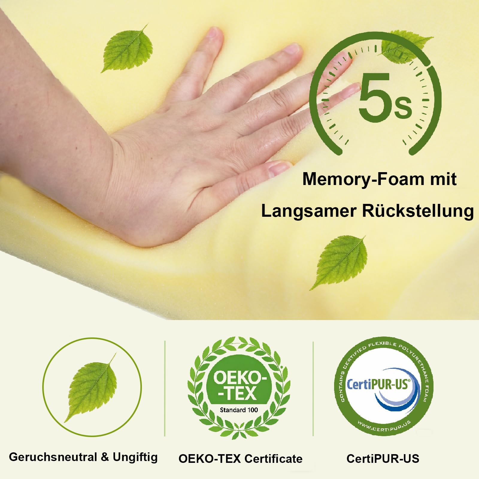 Ergonomisches Kopfkissen, Nackenkissen Memory Foam Schmetterlingskissen