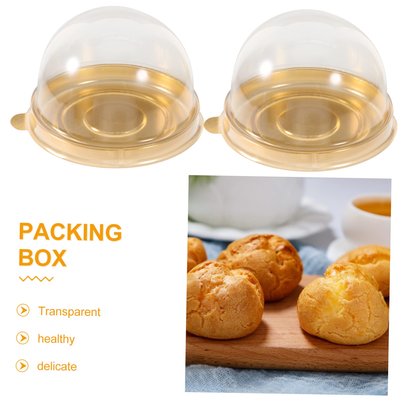 Garneck Manufactured for Use 50pcs Cupcake Boxes Cover Bakery Boxes for Cupcakes Household Supplies