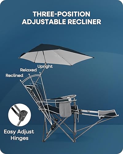 Miniatura 4 de Sport-Brella Beach Chair with UPF 50 Adjustable Umbrella