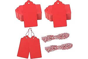 jijAcraft Rustic Christmas Gift Tags